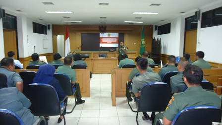 SOSIALISASI ROAD MAP REFORMASI BIROKRASI DI PENGADILAN MILITER II-09 BANDUNG