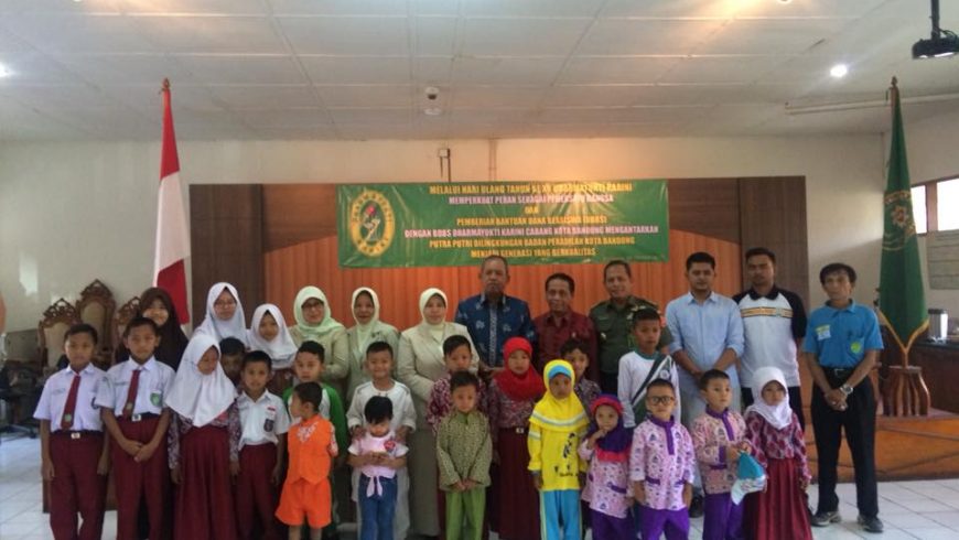 Acara Hari Ulang Tahun ke XV Dharmayukti Karini dan Pemberian Bantuan Dana Beasiswa (BDBS) Dharmayukti Karini Cabang Kota Bandung