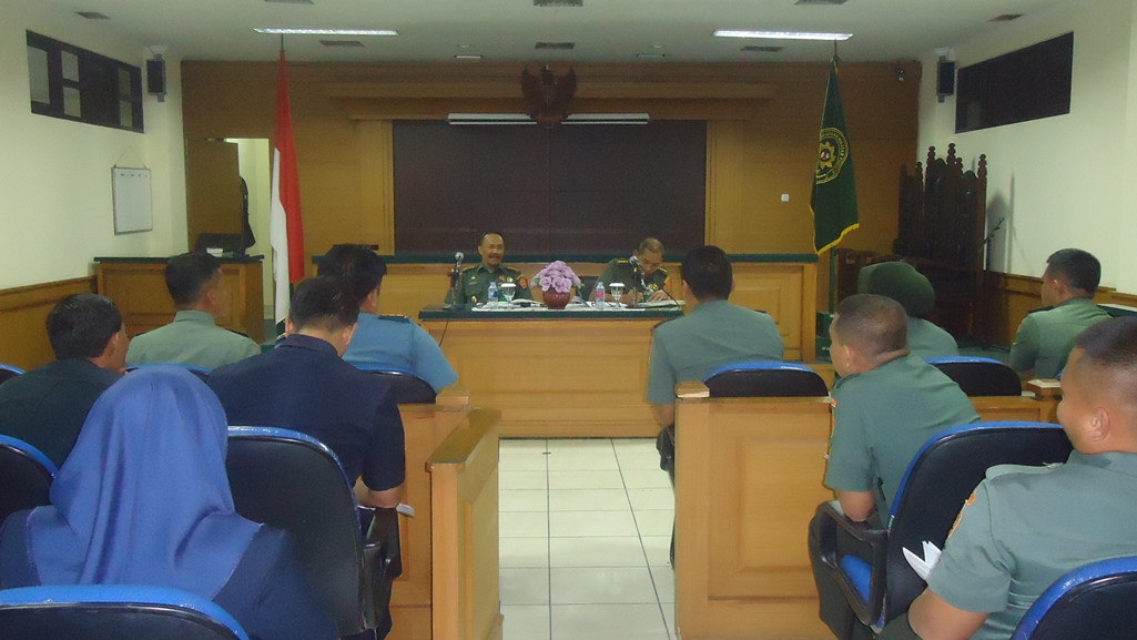 KADILMILTI II JAKARTA MELAKUKAN PEMBINAAN DAN PENGAWASAN KE PENGADILAN MILITER II-09 BANDUNG