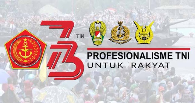 ANGGOTA PENGADILAN MILITER II-09 BANDUNG MENGIKUTI UPACARA HARI TNI TANGGAL 5 OKTOBER 2018 DI MASMIL CIMAHI