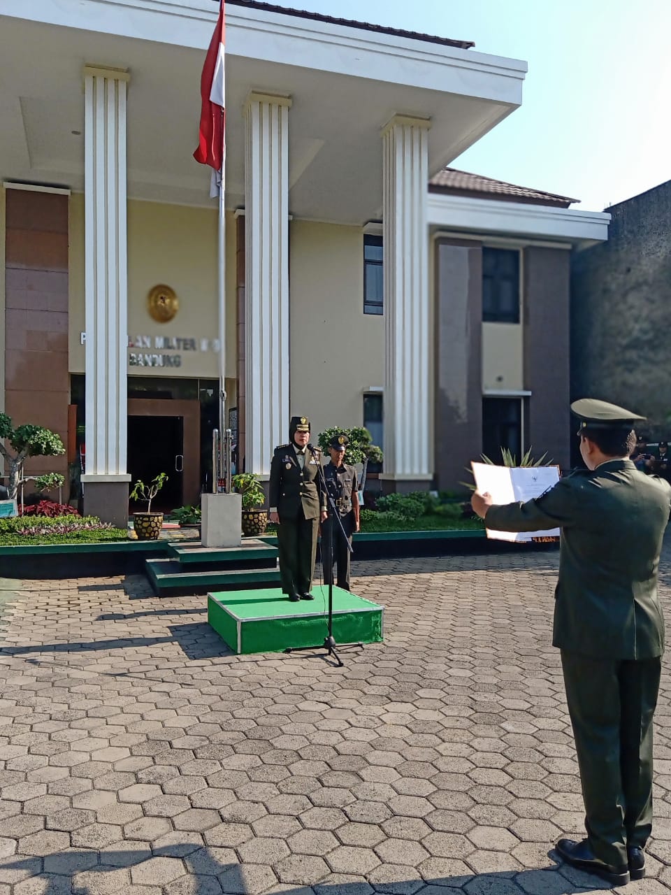 ANGGOTA PENGADILAN MILITER II-09 BANDUNG MEMPERINGATI HARI KESAKTIAN PANCASILA TANGGAL 1 OKTOBER 2019 DI PENGADILAN MILITER II-09 BANDUNG