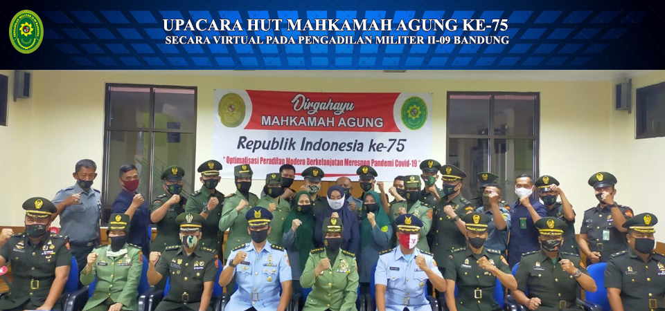 Upacara virtual Peringatan HUT ke-75, Mahkamah Agung Republik Indonesia