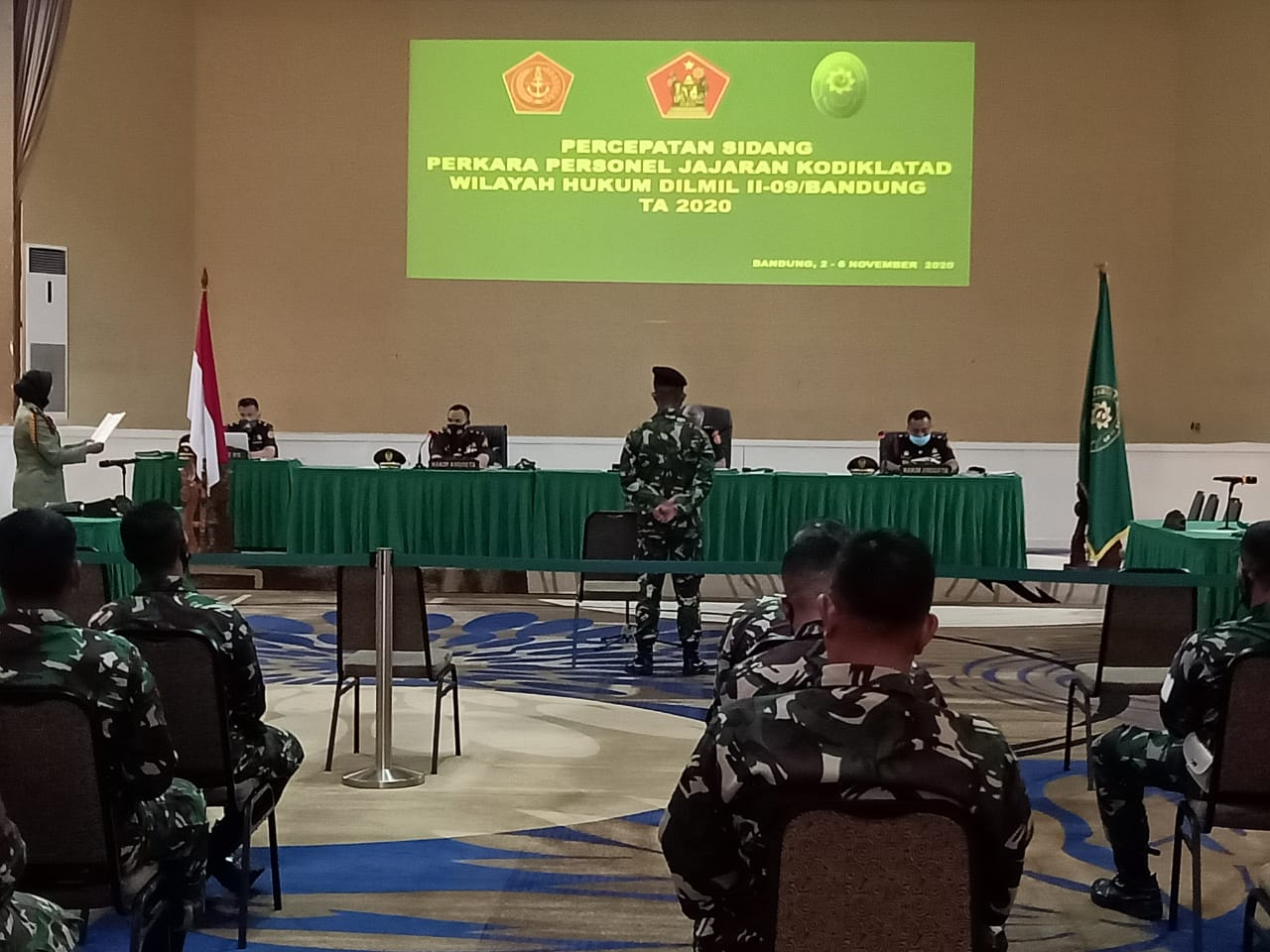 Sidang Percepatan Penyelesaian Perkara Kodiklat TNI AD Tahun 2020