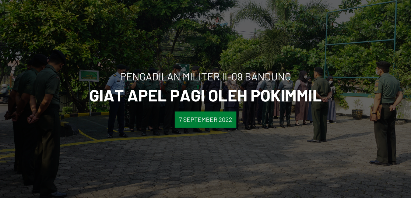 GIAT APEL PAGI OLEH POKIMMIL GOL.V LETKOL CHK MUHAMAD SALEH,S.H