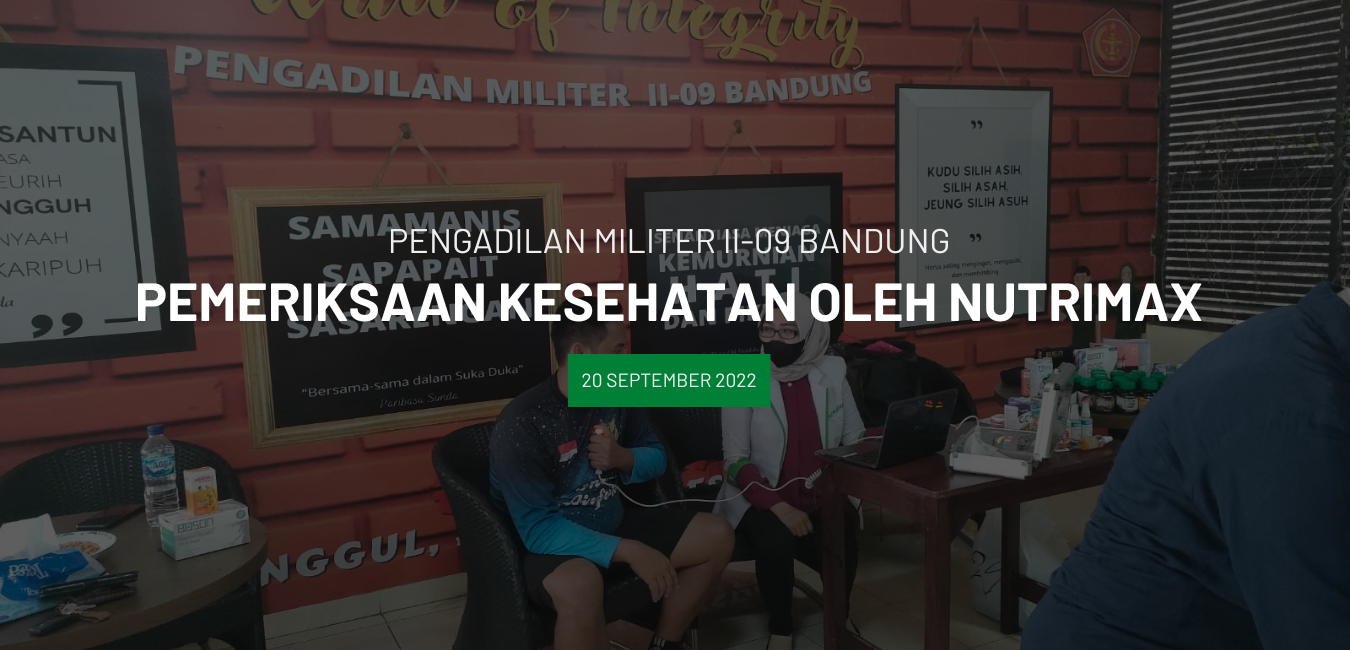 PEMERIKSAAN KESEHATAN OLEH NUTRIMAX