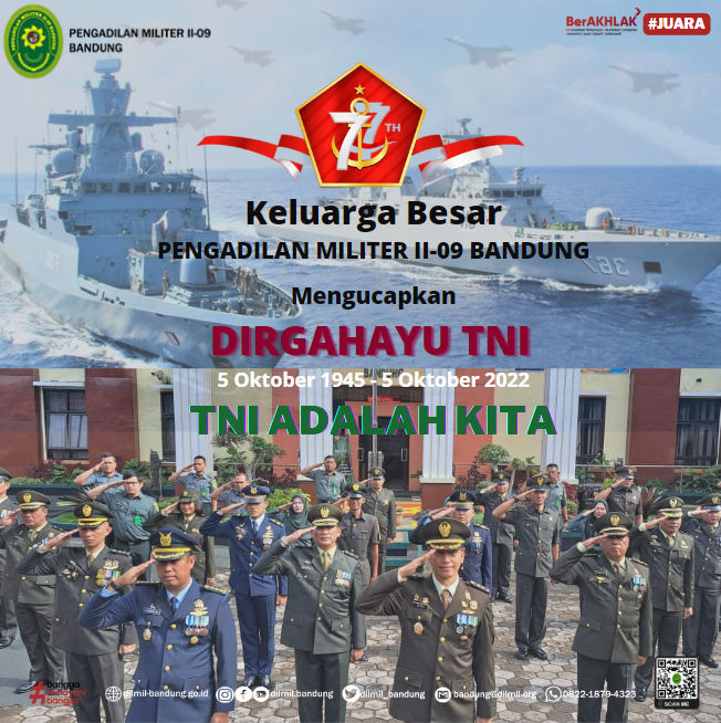 HARI ULANG TAHUN TENTARA NASIONAL INDONESIA YANG KE-77