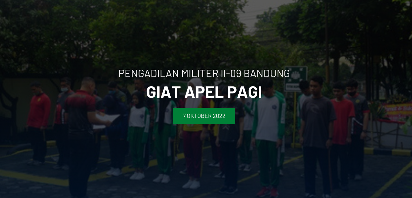 GIAT APEL PAGI OLEH KAPTEN SUS HENDRA ARIHTA, S.H.