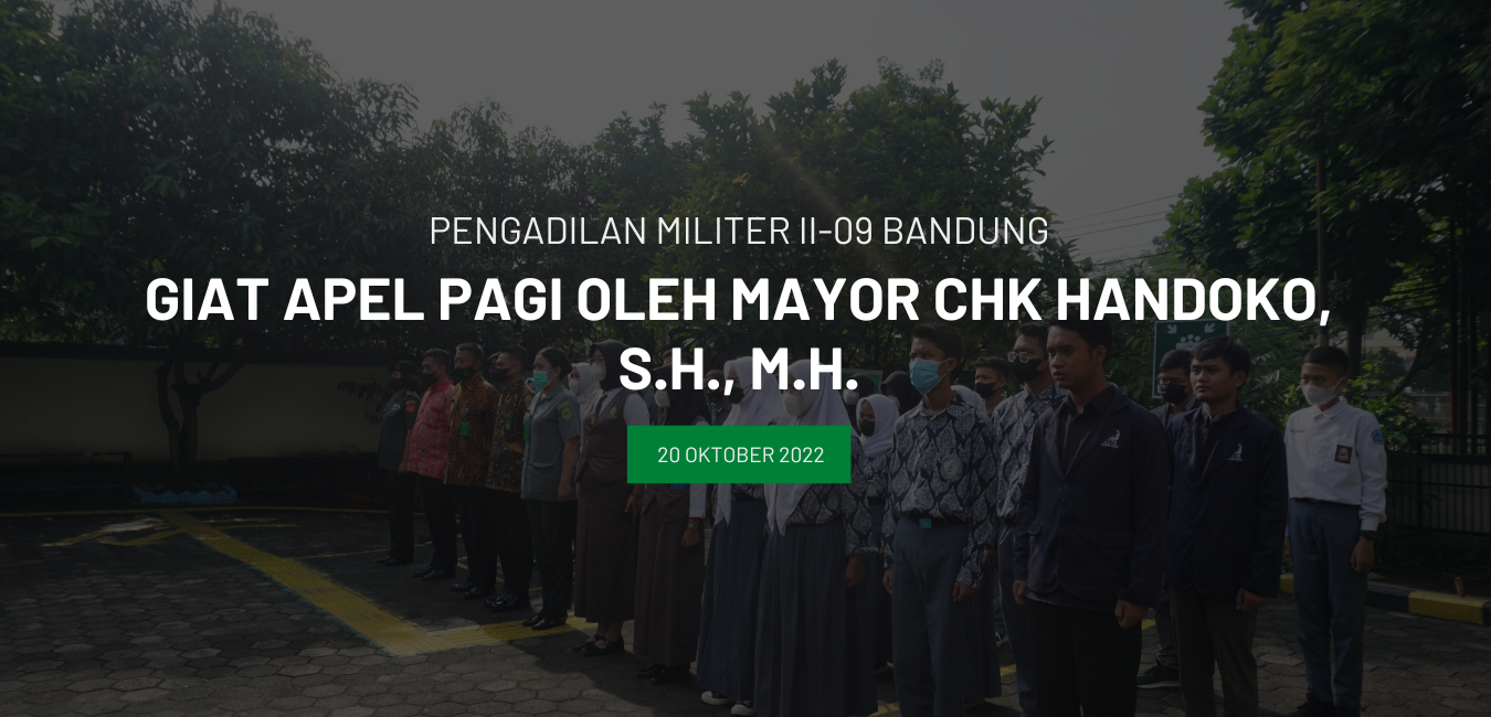 GIAT APEL PAGI OLEH SEKRETARIS MAYOR CHK HANDOKO, S.H., M.H.
