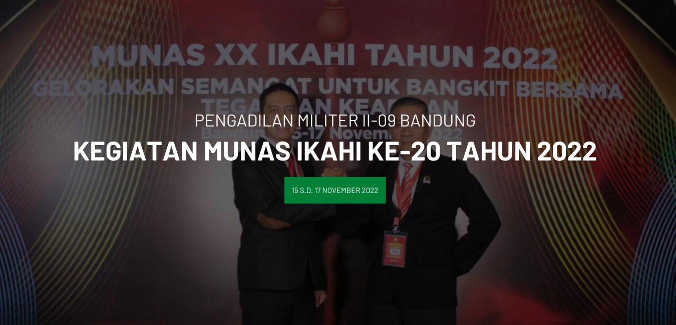 KEGIATAN MUNAS IKAHI KE-20 TAHUN 2022