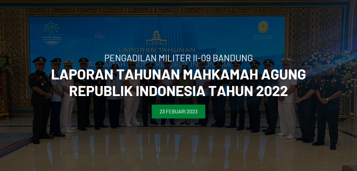 LAPORAN TAHUNAN MAHKAMAH AGUNG REPUBLIK INDONESIA TAHUN 2022