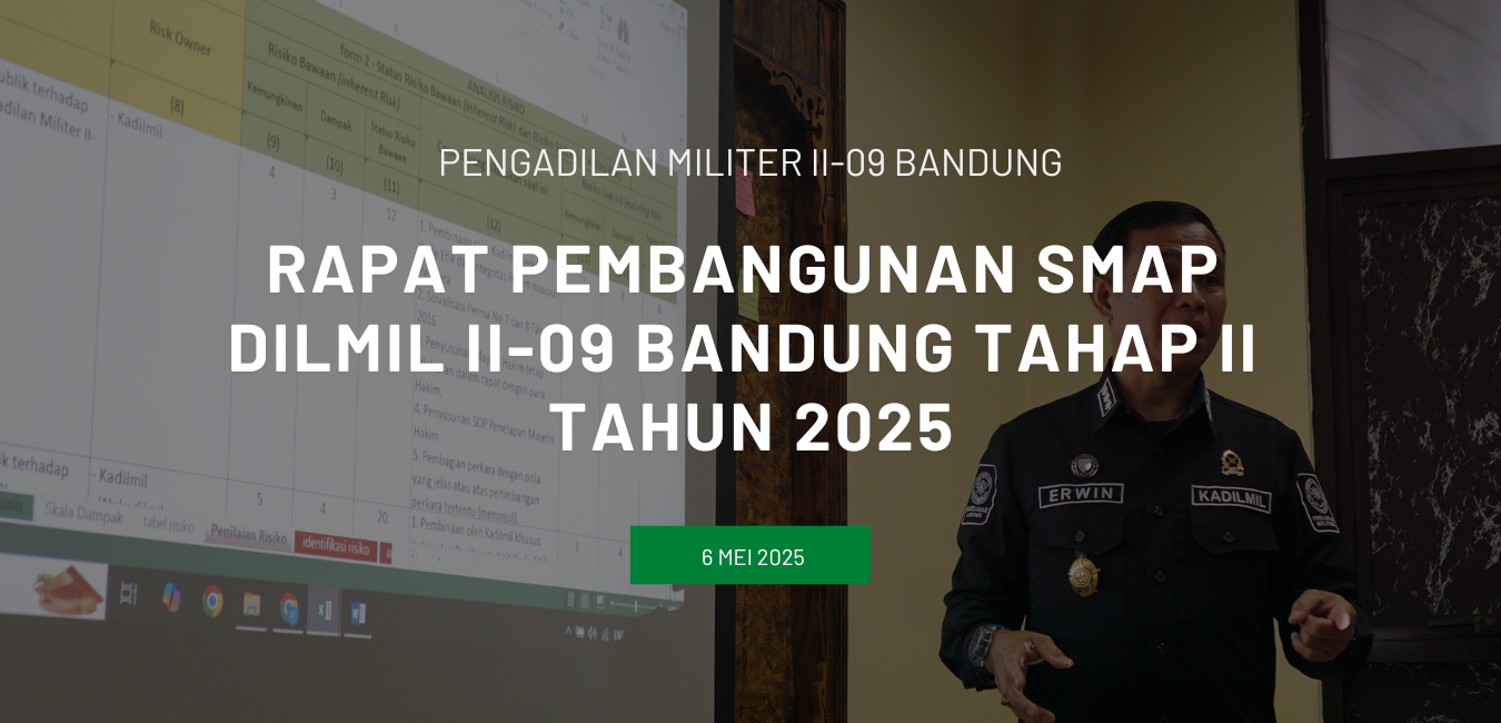 RAPAT PEMBANGUNAN SMAP DILMIL II-09 BANDUNG TAHAP II TAHUN 2025