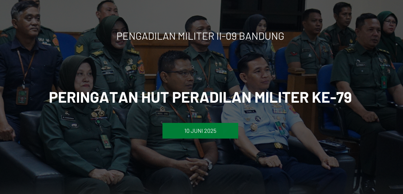Peringatan HUT Peradilan Militer Ke-79