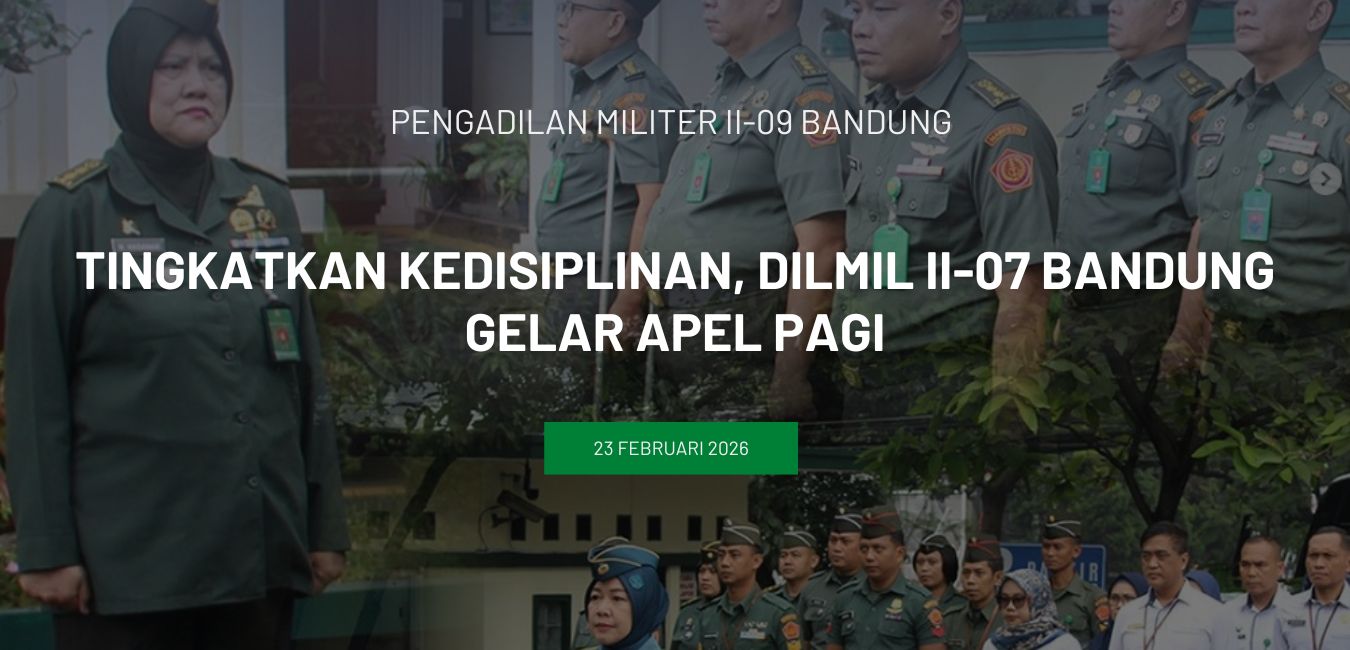Tingkatkan Kedisiplinan, Dilmil II-07 Bandung Gelar Apel Pagi