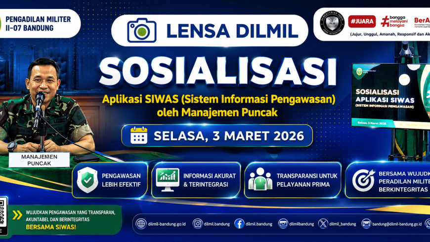 SOSIALISASI APLIKASI SIWAS (Sistem Informasi Pengawasan)