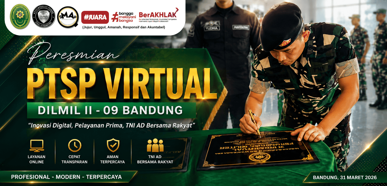 DILMIL II-07 Bandung Resmi Luncurkan PTSP Virtual, Era Baru Layanan Peradilan Berbasis Digital