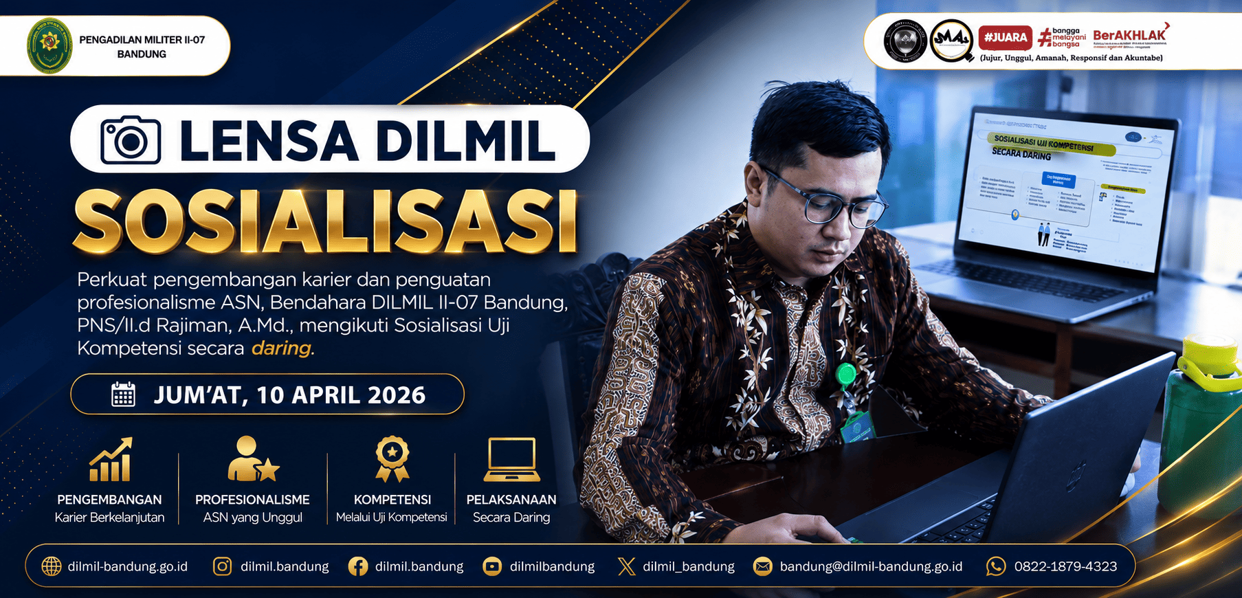 SOSIALISASI UJI KOMPETENSI JABATAN FUNGSIONAL ANALIS PENGELOLAAN KEUANGAN APBN SECARA DARING