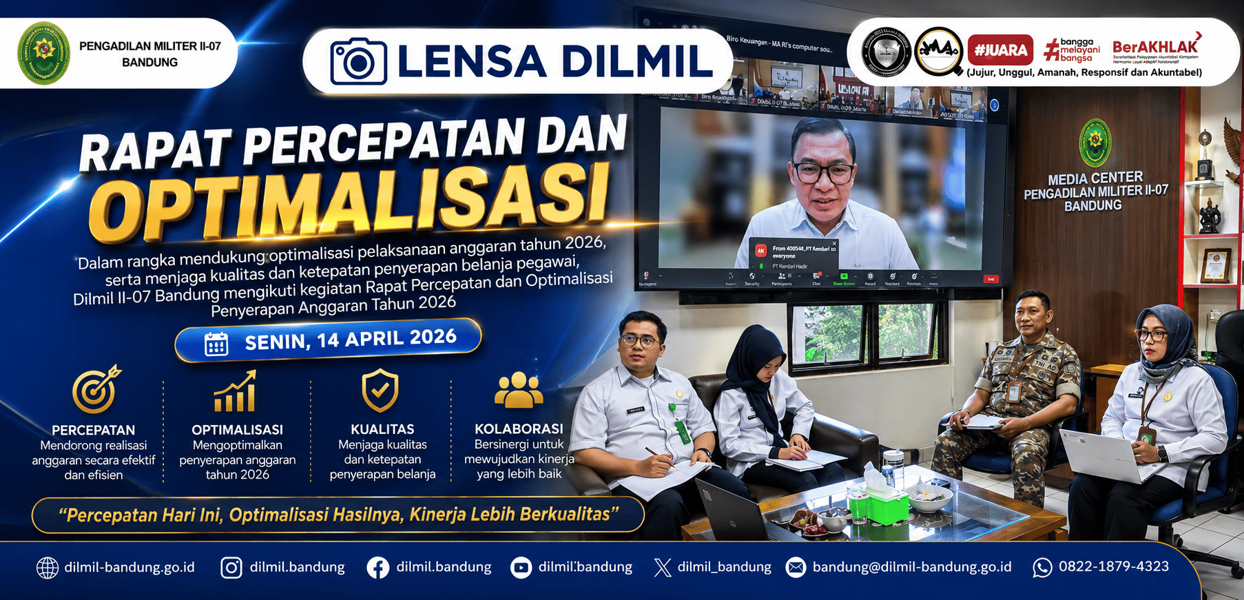 RAPAT PERCEPATAN DAN OPTIMALISASI ANGGARAN TAHUN 2026