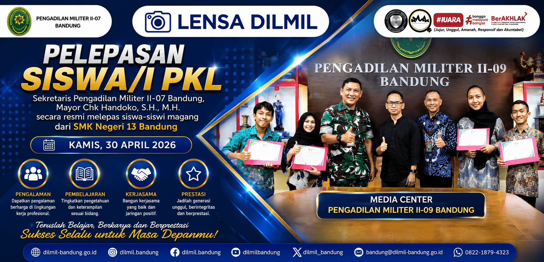 PELEPASAN SISWA/I PKL DARI SMK NEGERI 13 BANDUNG