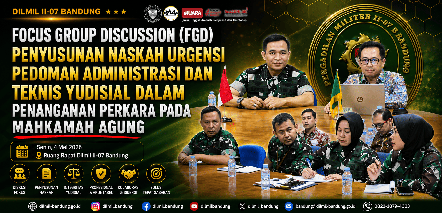 FOCUS DISCUSSION GROUP (FGD) PENYUSUNAN NASKAH URGENSI PEDOMAN ADMINISTRASI DAN TEKNIS YUDISIAL DALAM PENANGANAN PERKARA MAHKAMAH AGUNG
