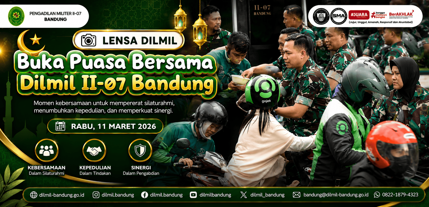 BUKA PUASA BERSAMA DILMIL II-09 BANDUNG TAHUN 2026