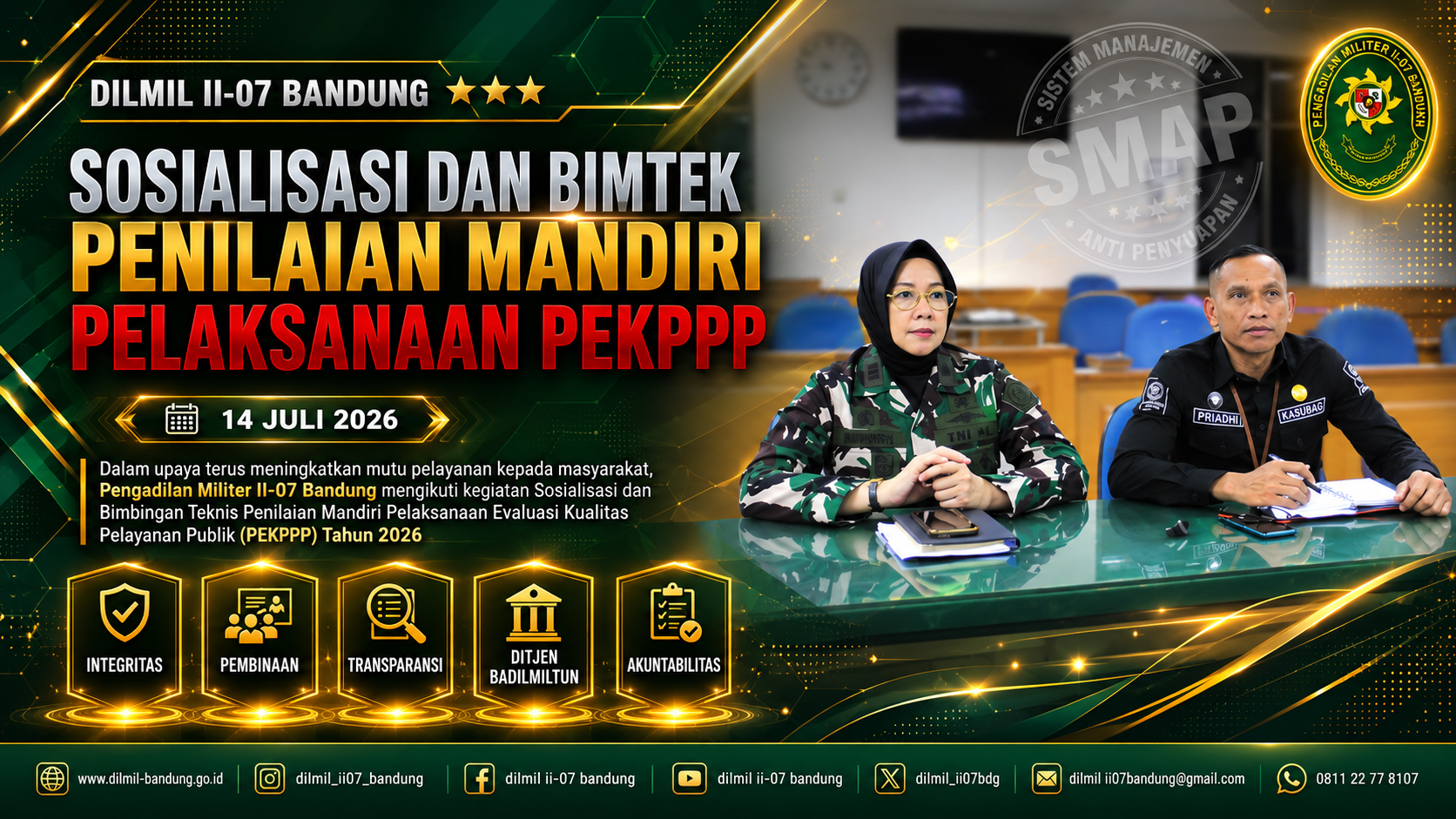SOSIALISASI DAN BIMTEK PENILAIAN MANDIRI PELAKSANAAN PEKPPP TAHUN 2026