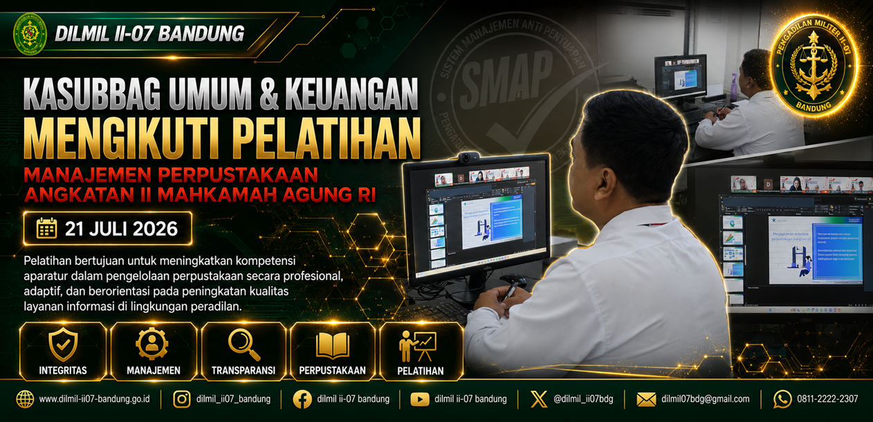 KASUBBAG UMUM & KEUANGAN MENGIKUTI PELATIHAN MANAJEMEN PERPUSTAKAAN ANGKATAN II MAHKAMAH AGUNG RI
