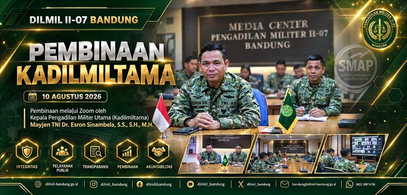Pembinaan Kepala Pengadilan Militer Utama