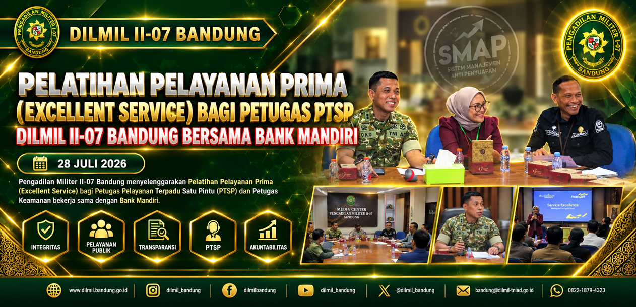 Pelatihan Pelayanan Prima (Excellent Service) bagi Petugas Pelayanan Terpadu Satu Pintu (PTSP) dan Petugas Keamanan bekerja sama dengan Bank Mandiri