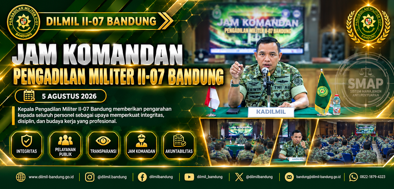 Jam Komandan Bulan Agustus 2026