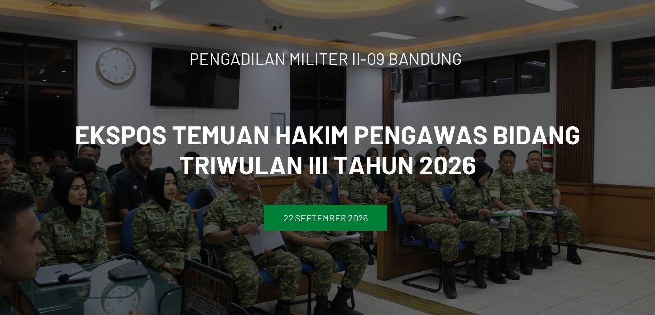 EKSPOS TEMUAN HAKIM PENGAWAS BIDANG TRIWULAN III TAHUN 2026