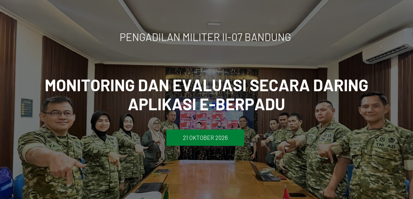 Monitoring dan Evaluasi Secara Daring Aplikasi E-BERPADU